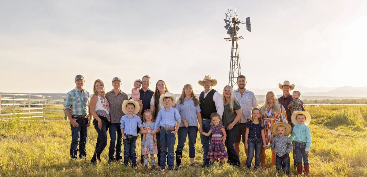 The 5L ranch family together in Montana